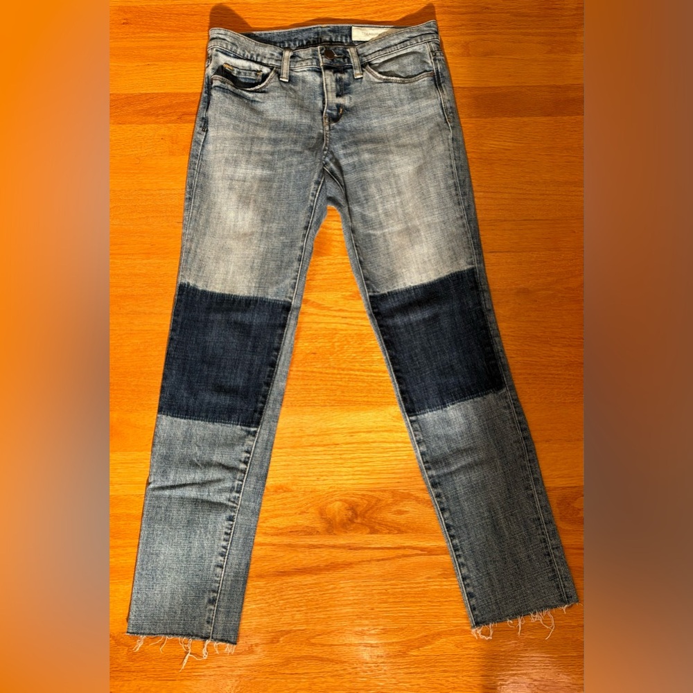 Treasure & Bond Mid Rise Skinny Boyfriend Jeans Womens Size 25 Medium Wash Denim